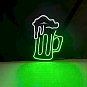 bira bardağı figürlü neon led tabela bar pub ve kafe dekorasyonu için