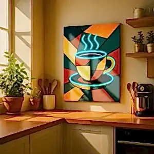 Coffee With Love! Neon Led Tabela