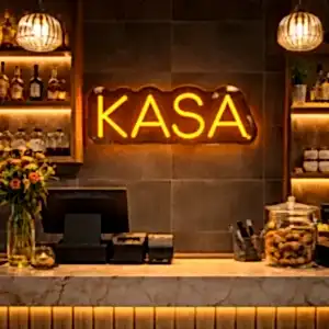 Kasa Yazısı Neon Led Tabela (40x15cm)
